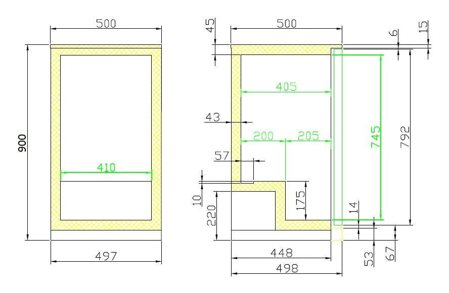 Combisteel Backbar Cooler Black 1 Door Slimline 500mm Wide - 7455.1300 Single Door Bottle Coolers Combisteel