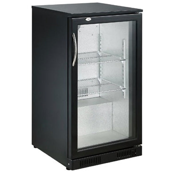 Combisteel Backbar Cooler Black 1 Door Slimline 500mm Wide - 7455.1300 Single Door Bottle Coolers Combisteel