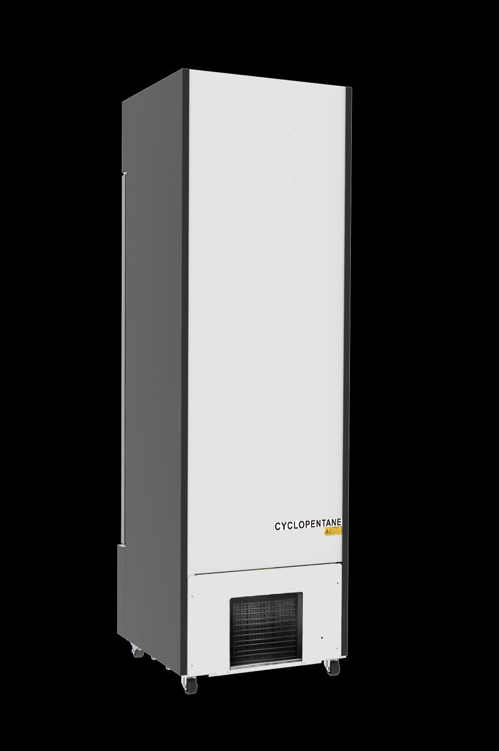 Combisteel Single Hinged Glass Door Bottle Fridge Merchandiser Black 360Ltr - 7455.2104 Upright Single Glass Door Chillers Combisteel