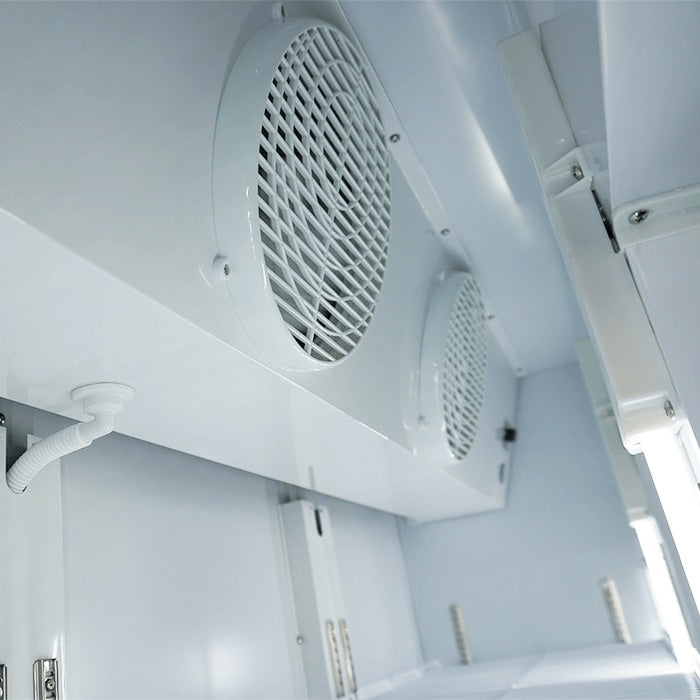 Combisteel Triple Hinged Glass Door Fridge Merchandiser 1065Ltr - 7455.2110 Upright Triple Bottle Coolers Combisteel