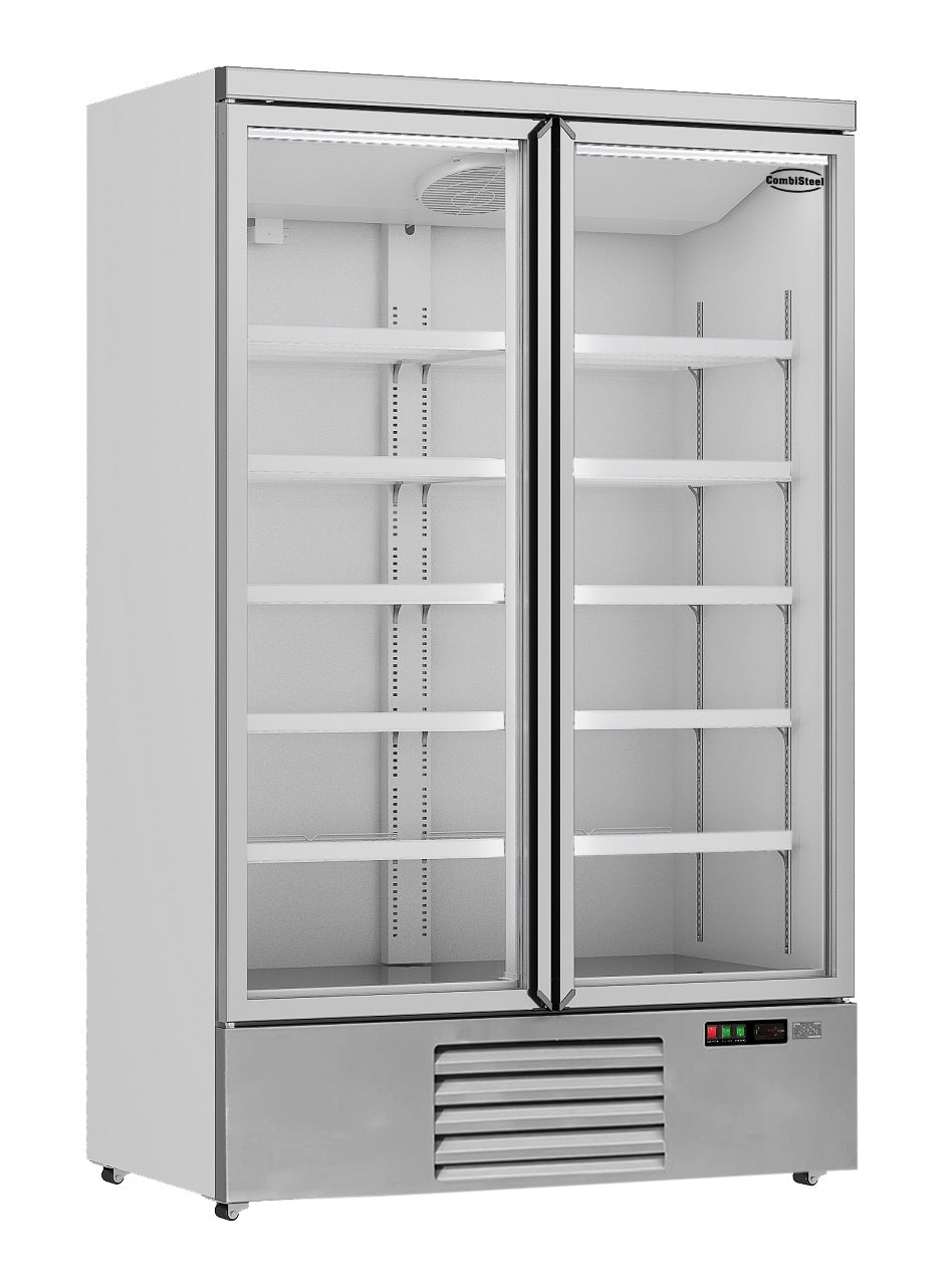 Combisteel Refrigerator 2 Glass Doors Jde-1000R - 7455.2200 Upright Glass Door Fridges Combisteel