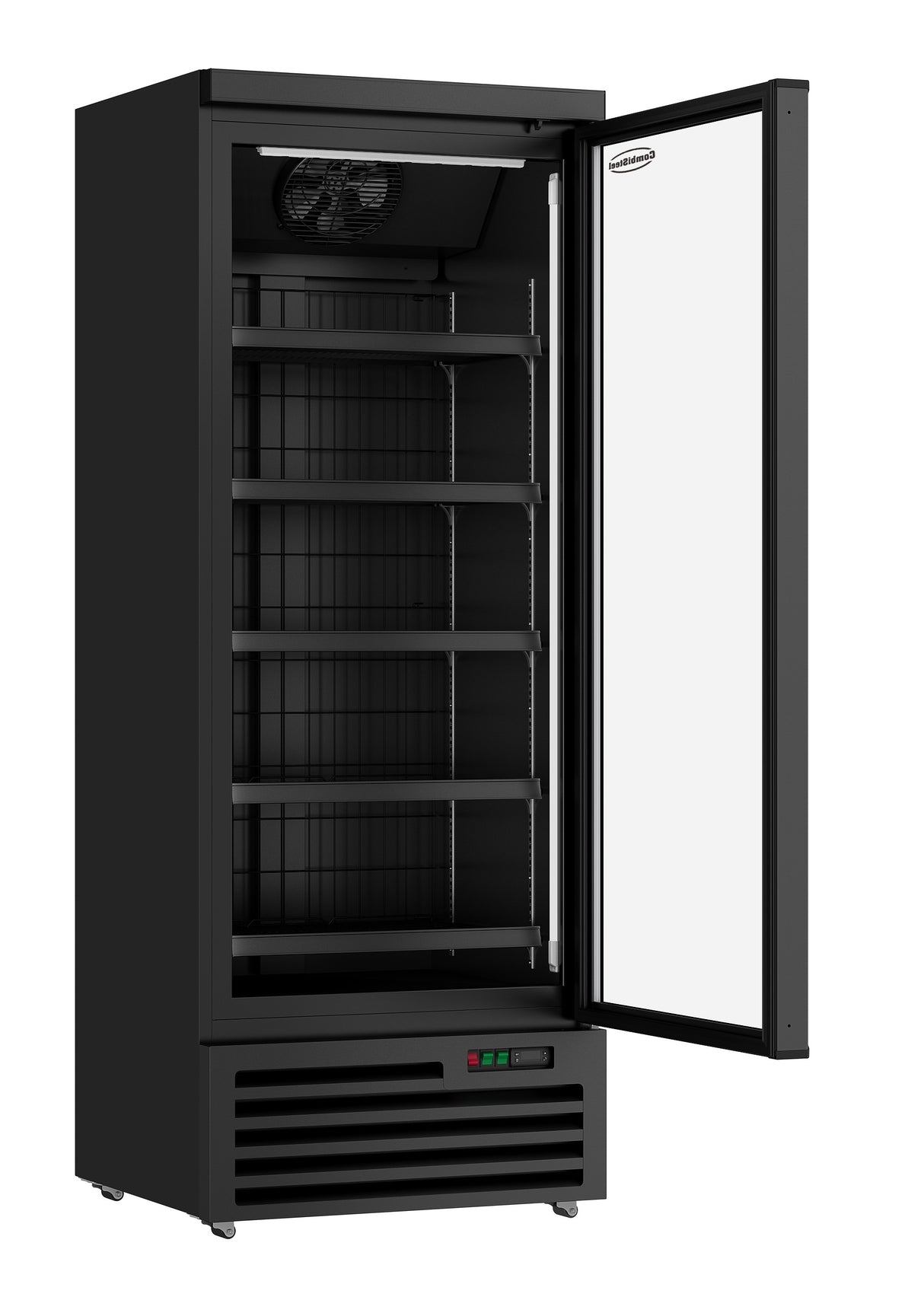 Combisteel Freezer 1 Glass Door Black Jde-600F Bl - 7455.2244 Upright Glass Door Freezers Combisteel