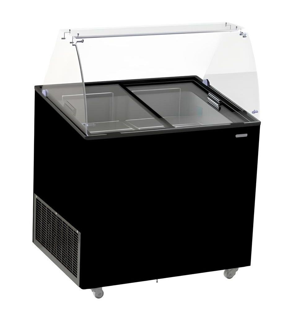 Combisteel Corsica Ice Cream Counter Display Freezer 6 x 5 Litre Black - 7472.0124 Ice Cream Display Freezers Combisteel