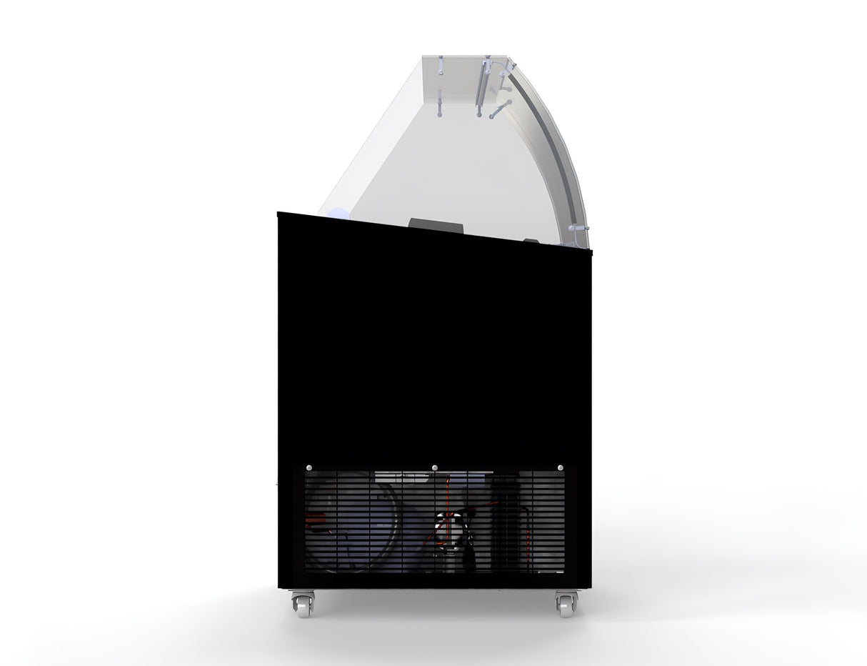 Combisteel Corsica Ice Cream Counter Display Freezer 6 x 5 Litre Black - 7472.0124 Ice Cream Display Freezers Combisteel