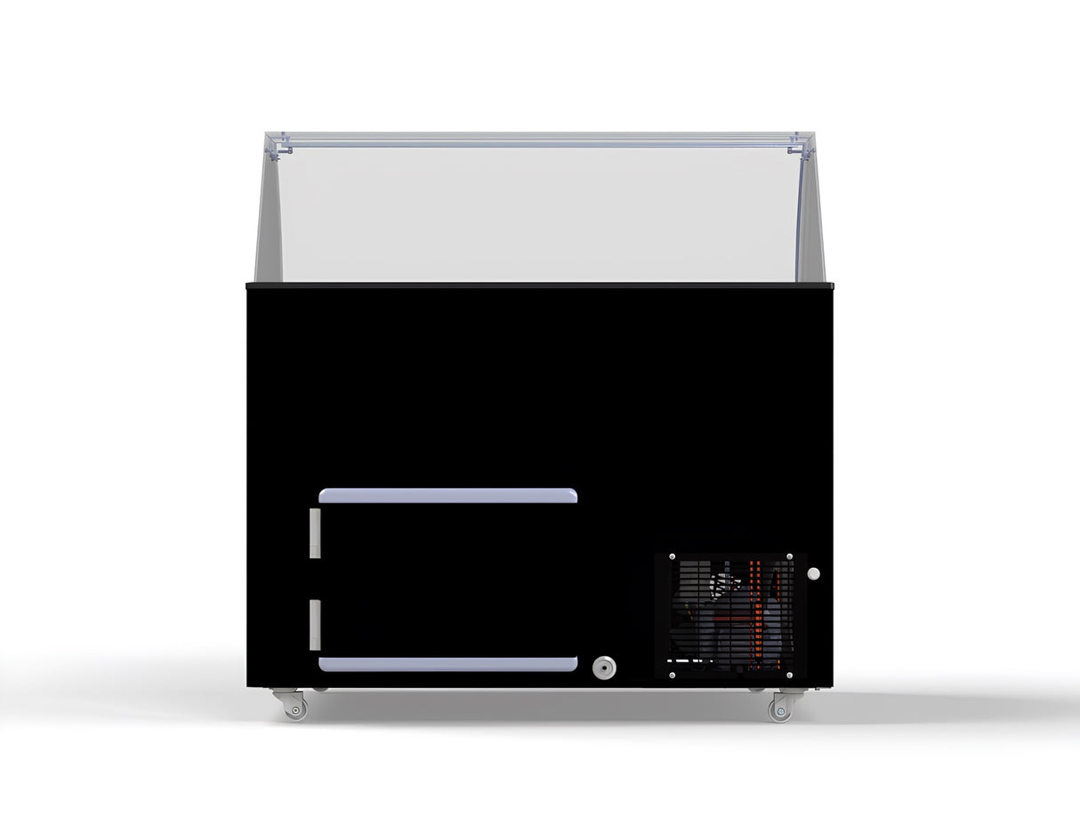 Combisteel Java Ice Cream Counter Display Freezer 8 x 5 Litre Black - 7472.0129 Ice Cream Display Freezers Combisteel