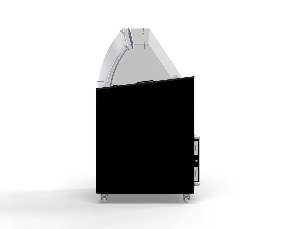 Combisteel Java Ice Cream Counter Display Freezer 8 x 5 Litre Black - 7472.0129 Ice Cream Display Freezers Combisteel