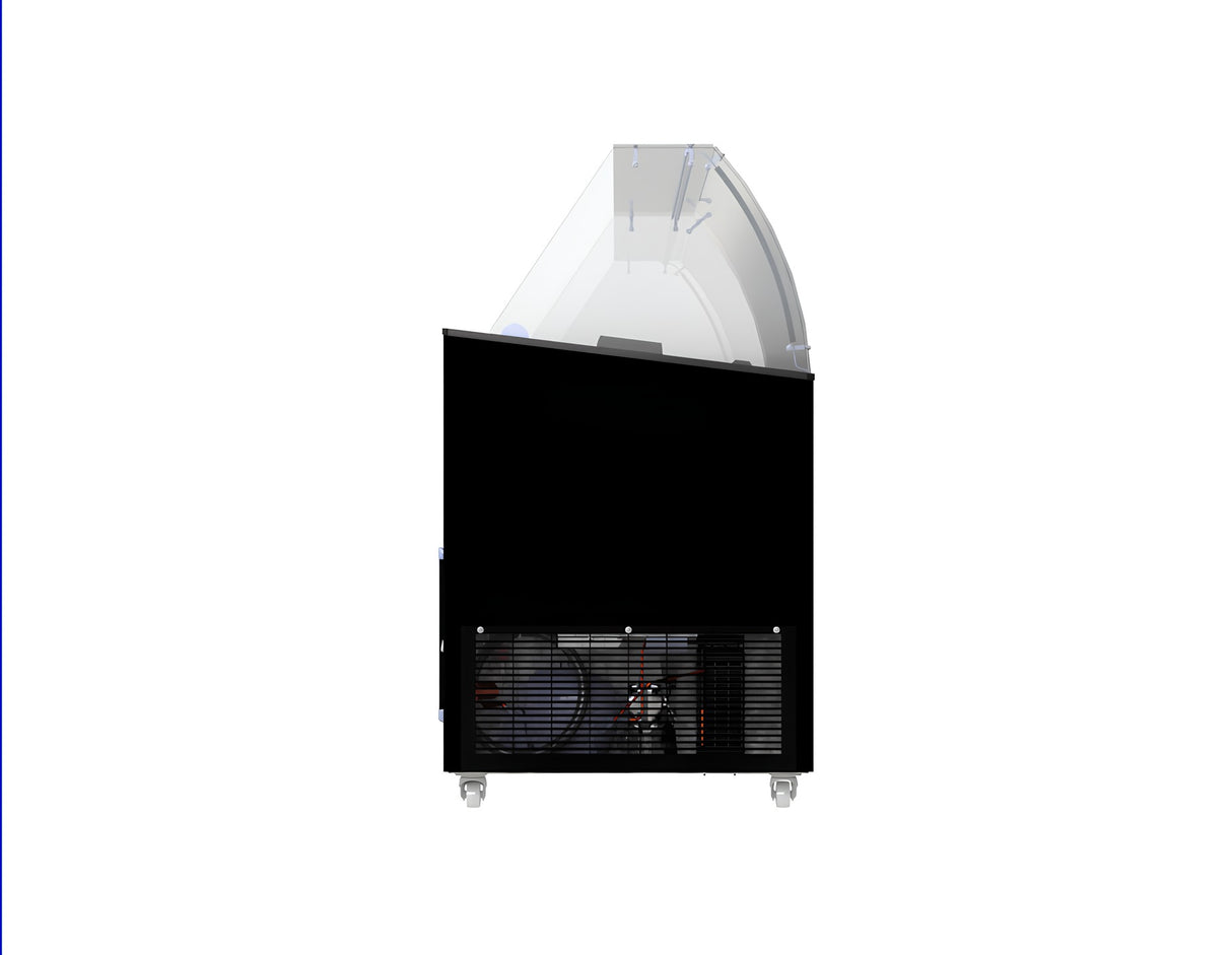 Combisteel Tenerife Ice Cream Counter Display Freezer 10 x 5 Litre Black - 7472.0134 Ice Cream Display Freezers Combisteel