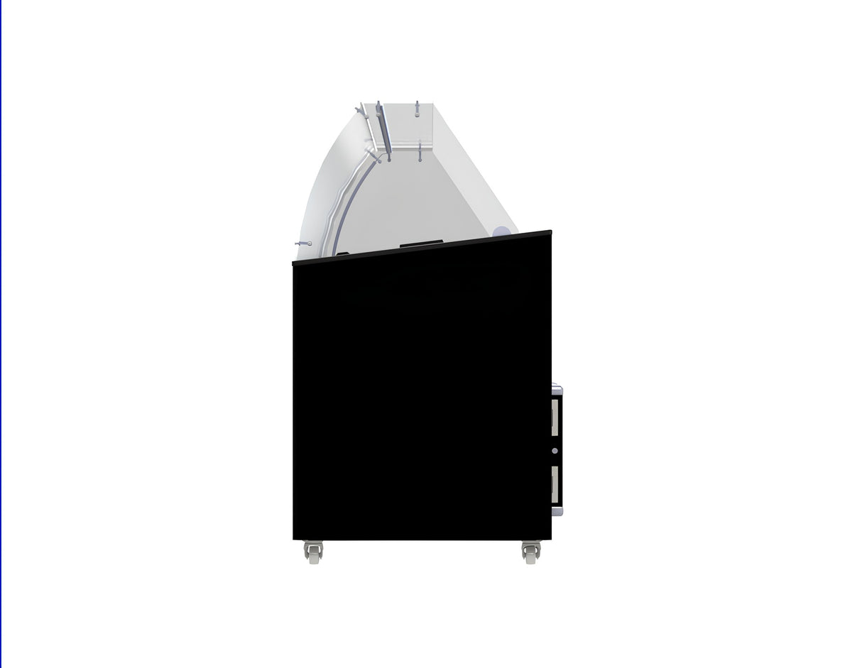 Combisteel Tenerife Ice Cream Counter Display Freezer 10 x 5 Litre Black - 7472.0134 Ice Cream Display Freezers Combisteel