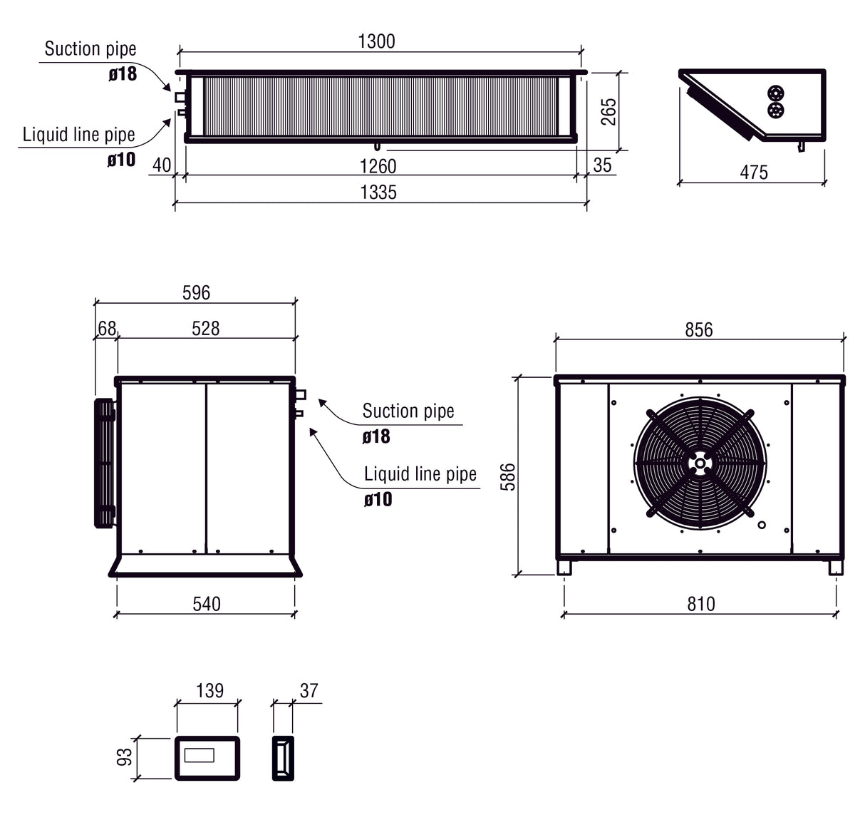 Combisteel Freezer Split Refrigeration Unit | Capacity 9.41-18.52 m3 - 7480.0055 Cold & Freezer Room Refrigeration Units Combisteel