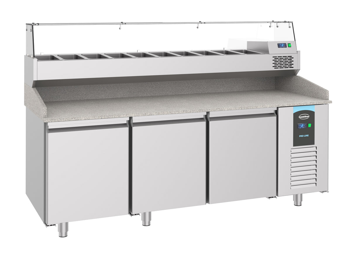 Combisteel Pizza Counter 3 Doors - 7489.5225 Pizza Prep Counters - 3 Door Combisteel
