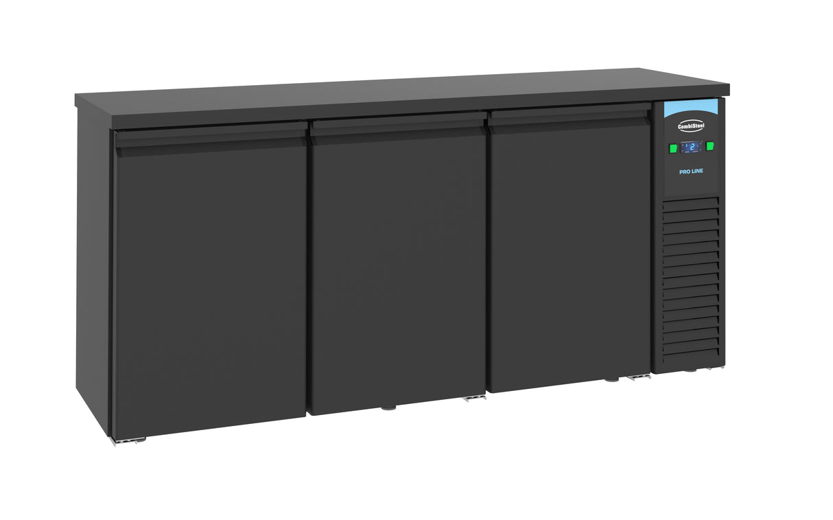 Combisteel Barcooler Black 3 Doors - 7489.5275 Triple Door Bottle Coolers Combisteel