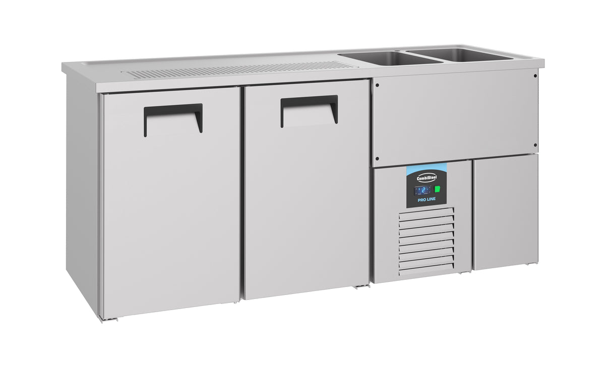 Combisteel Beer Counter 2 Doors 2R - 7489.5320 Bottle Cooler Beer Tap Counters Combisteel