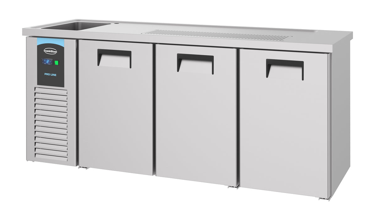 Combisteel Beer Counter 3 Doors 1L - 7489.5335 Bottle Cooler Beer Tap Counters Combisteel