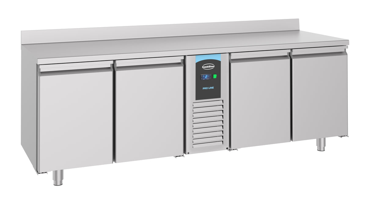 Combisteel 700 Refrigerated Counter Upstand 4 Doors Mono Block - 7489.5410 Refrigerated Counters - Four Door Combisteel