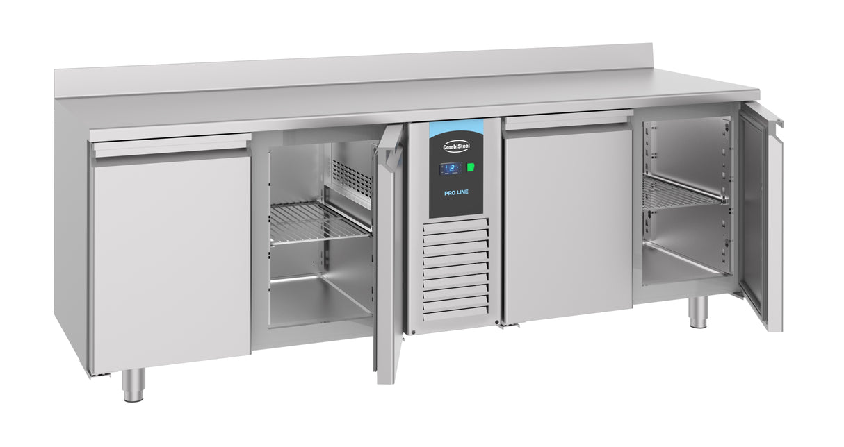 Combisteel 700 Refrigerated Counter Upstand 4 Doors Mono Block - 7489.5410 Refrigerated Counters - Four Door Combisteel