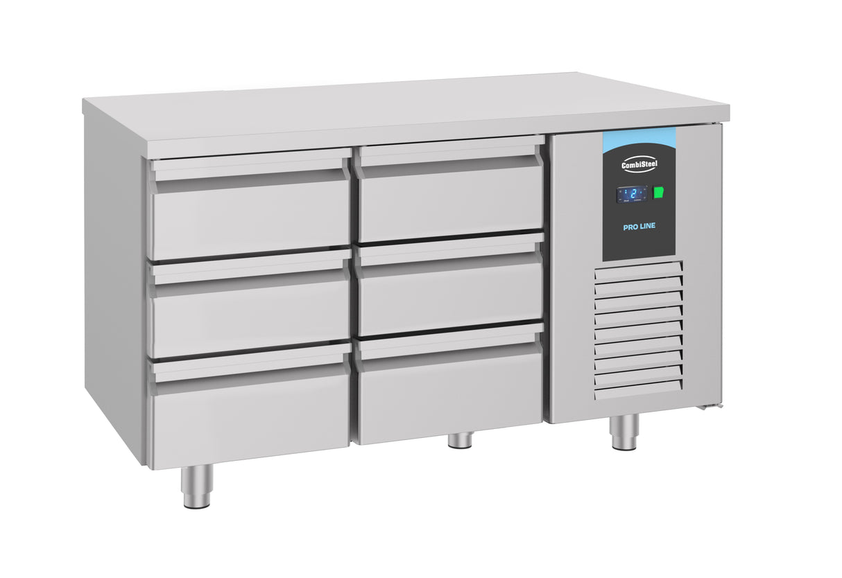 Combisteel 700 Refrigerated Counter 6 Drawers - 7489.5575 Counter Fridges With Drawers Combisteel
