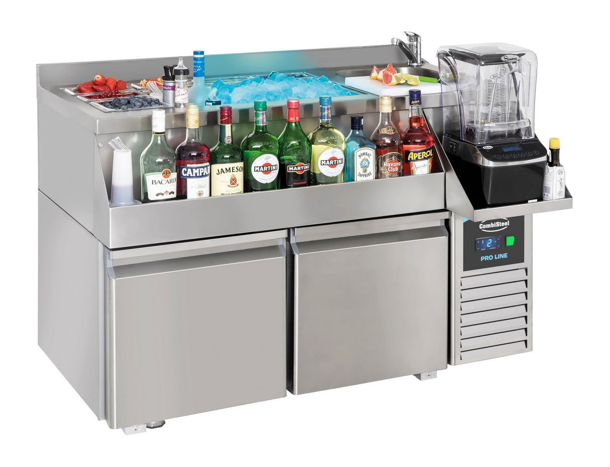 Combisteel Refrigerated Counter 2 Doors With Cocktail Bar Station | 7489.6000 Refrigerated Counters - Double Door Combisteel