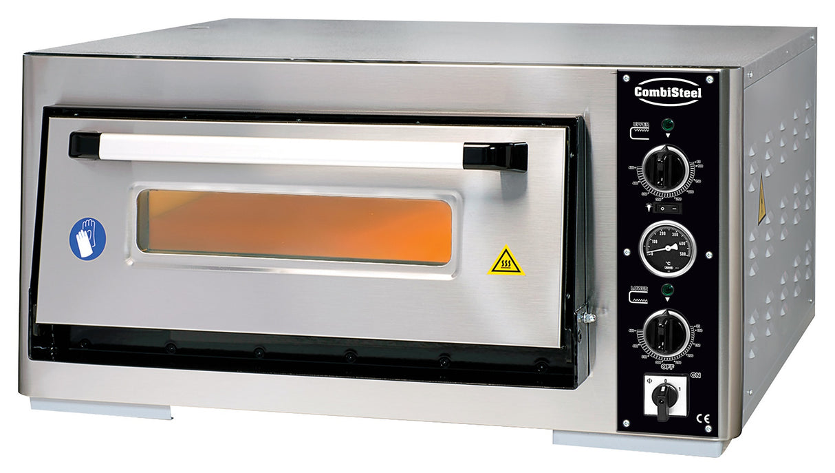 Combisteel Electric Pizza Oven Single 1 X 6 - 7491.1030 Single Deck Pizza Ovens Combisteel