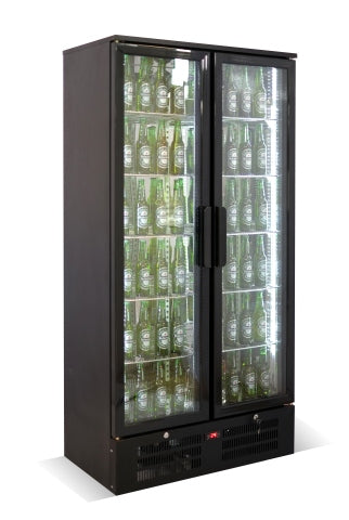 Combisteel Backbar Cooler High Mvc-458 - 7526.0305 Upright Double Door Bottle Coolers Combisteel