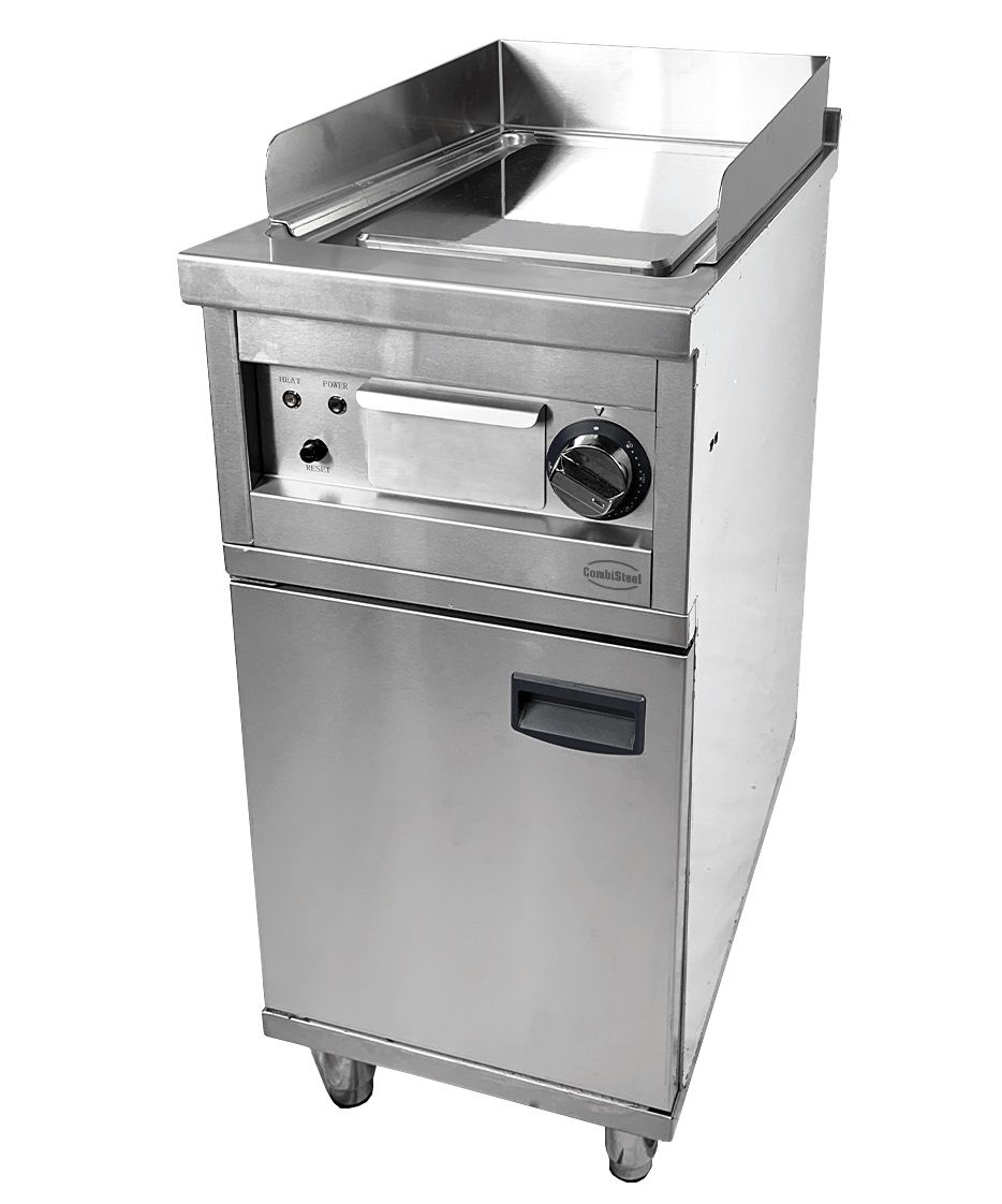 Combisteel Electric Fry Top Smooth Chrome | Commercial Freestanding Griddle 400v - 7545.0015 Electric Griddles Combisteel