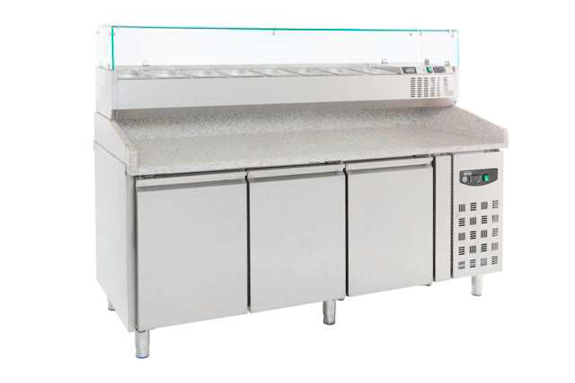 Combisteel Pizza Counter 3 Doors - 7950.0044 Pizza Prep Counters - 3 Door Combisteel