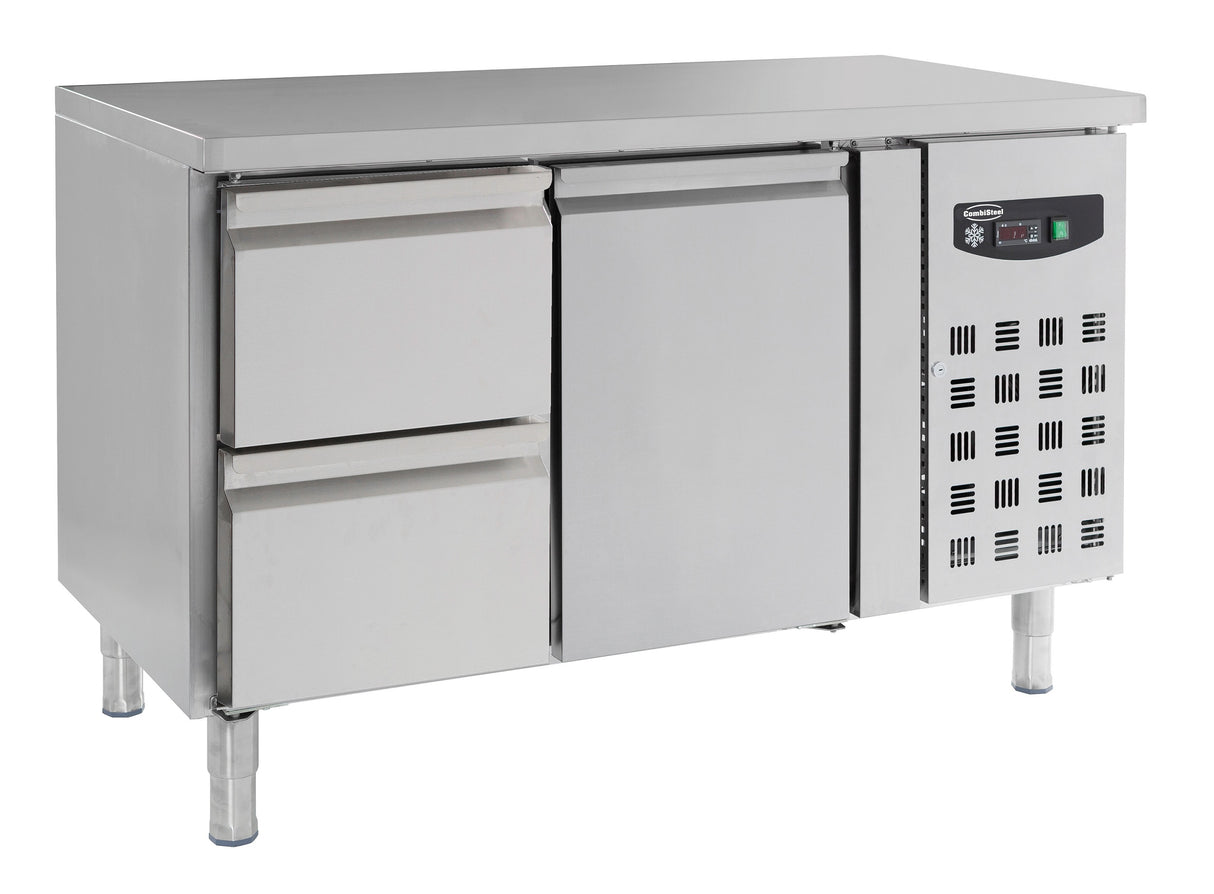 Combisteel 700 Refrigerated Counter 1 Door And 2 Drawers - 7950.0200 Counter Fridges With Drawers Combisteel