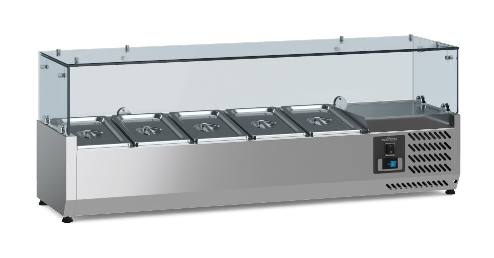 Combisteel Ecofrost Refrigerated Counter Top 1/4 GN x 5 | 7950.5115 VRX Topping Units Combisteel
