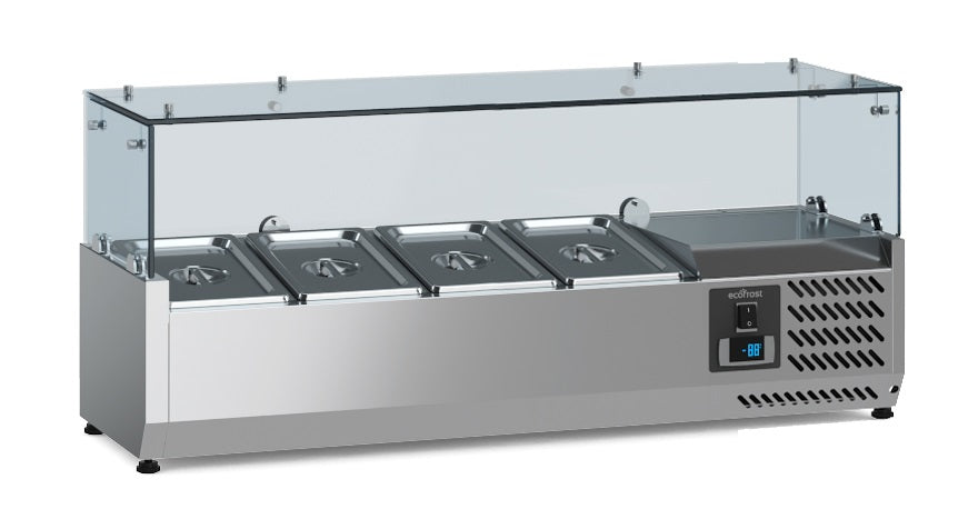 Combisteel Ecofrost Refrigerated Counter Top 1/3 GN x 4 | 7950.5125 VRX Topping Units Combisteel