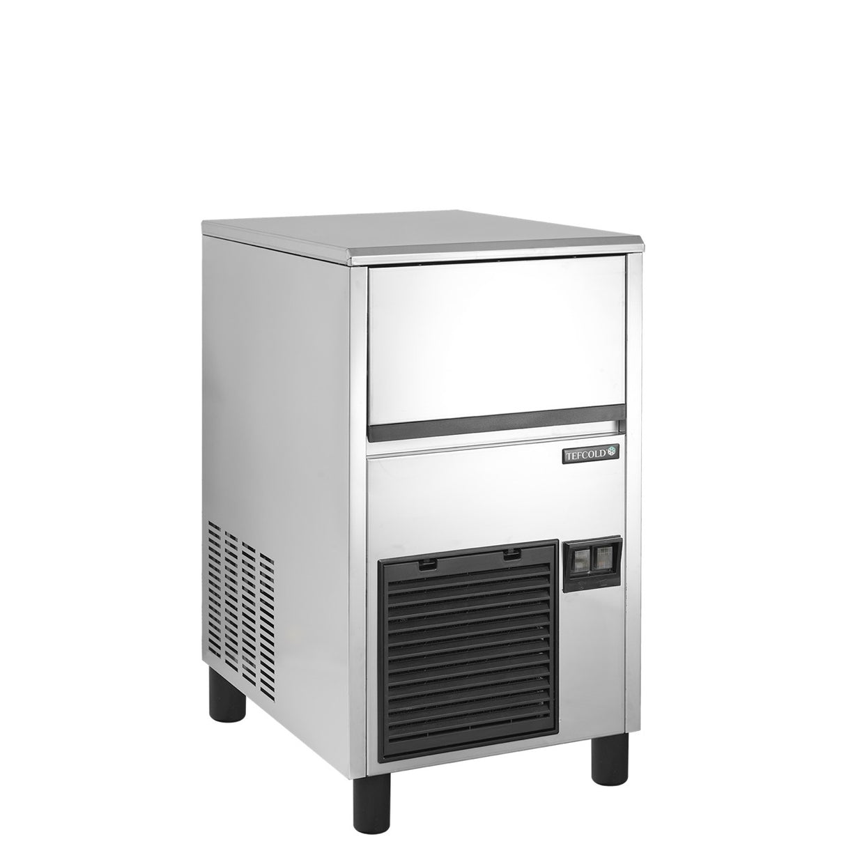 Tefcold Ice Maker Stainless Steel 37kg/24hr Output 16kg Storage - TC37 Ice Machines Tefcold