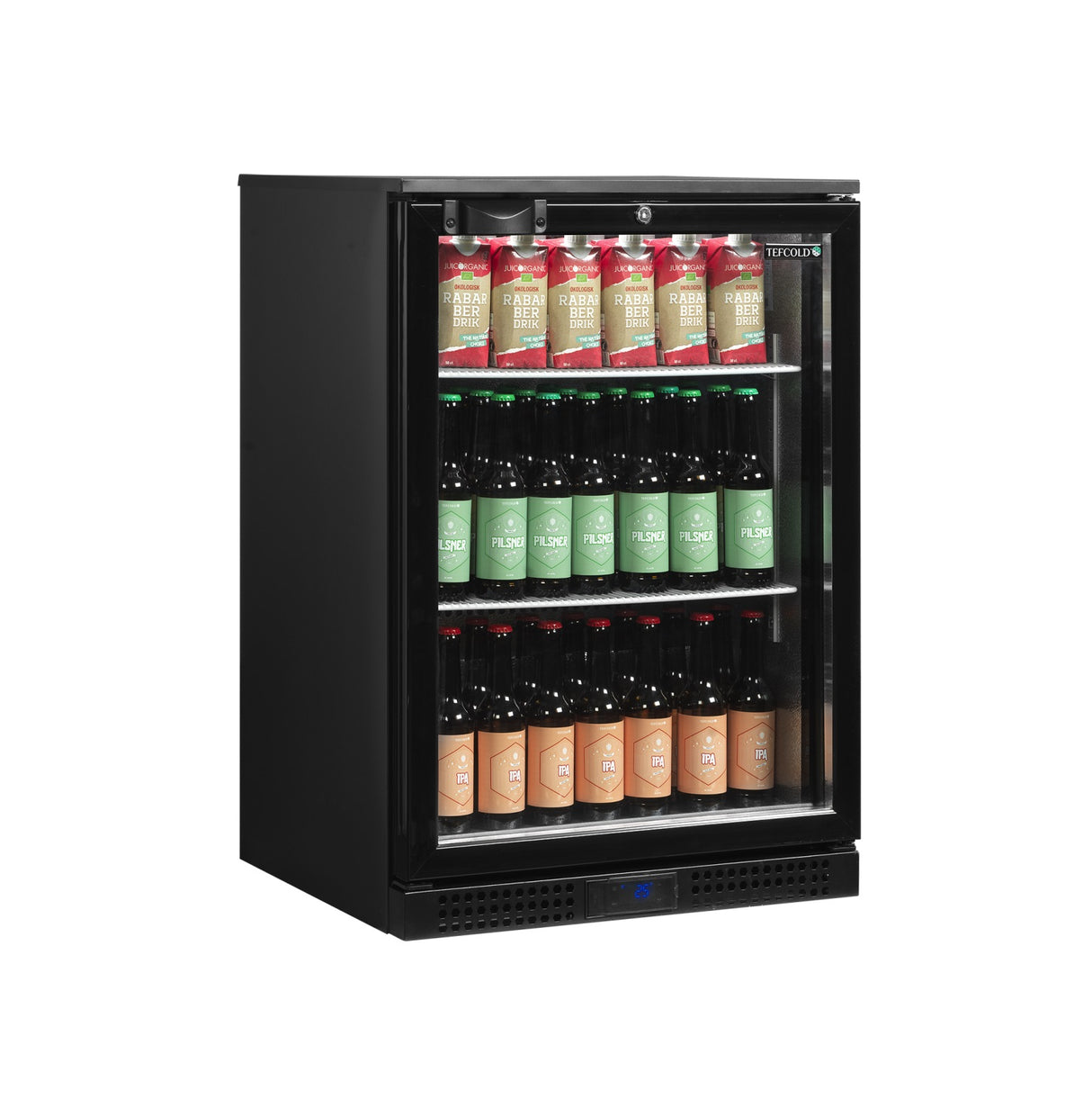 Tefcold Single Hinged Door Back Bar Bottle Cooler - DB126H Single Door Bottle Coolers Tefcold   