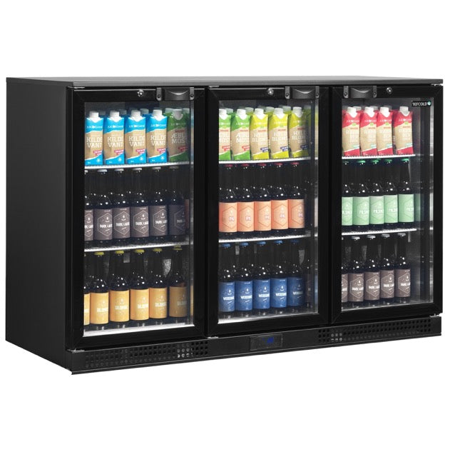 Tefcold Triple Door Bottle Cooler Hinged Doors - DB301H Triple Door Bottle Coolers Tefcold