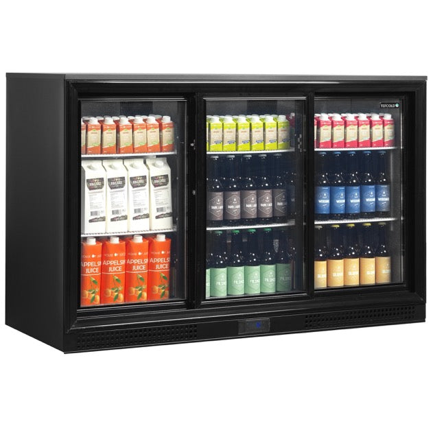 Tefcold Triple Door Bottle Cooler Sliding Doors - DB301S-3 Triple Door Bottle Coolers Tefcold