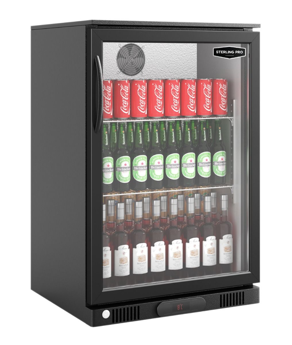Sterling Pro Black Single Door Bottle Cooler - SP1HC-BK Single Door Bottle Coolers Sterling Pro