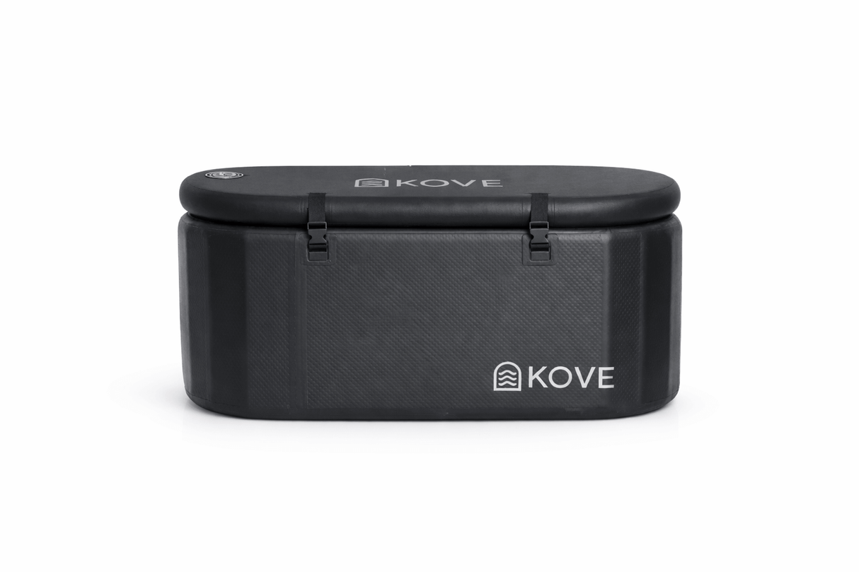 KOVE Pro Ice Bath – Compact Reclined Cold Plunge (Chiller Compatible) Black