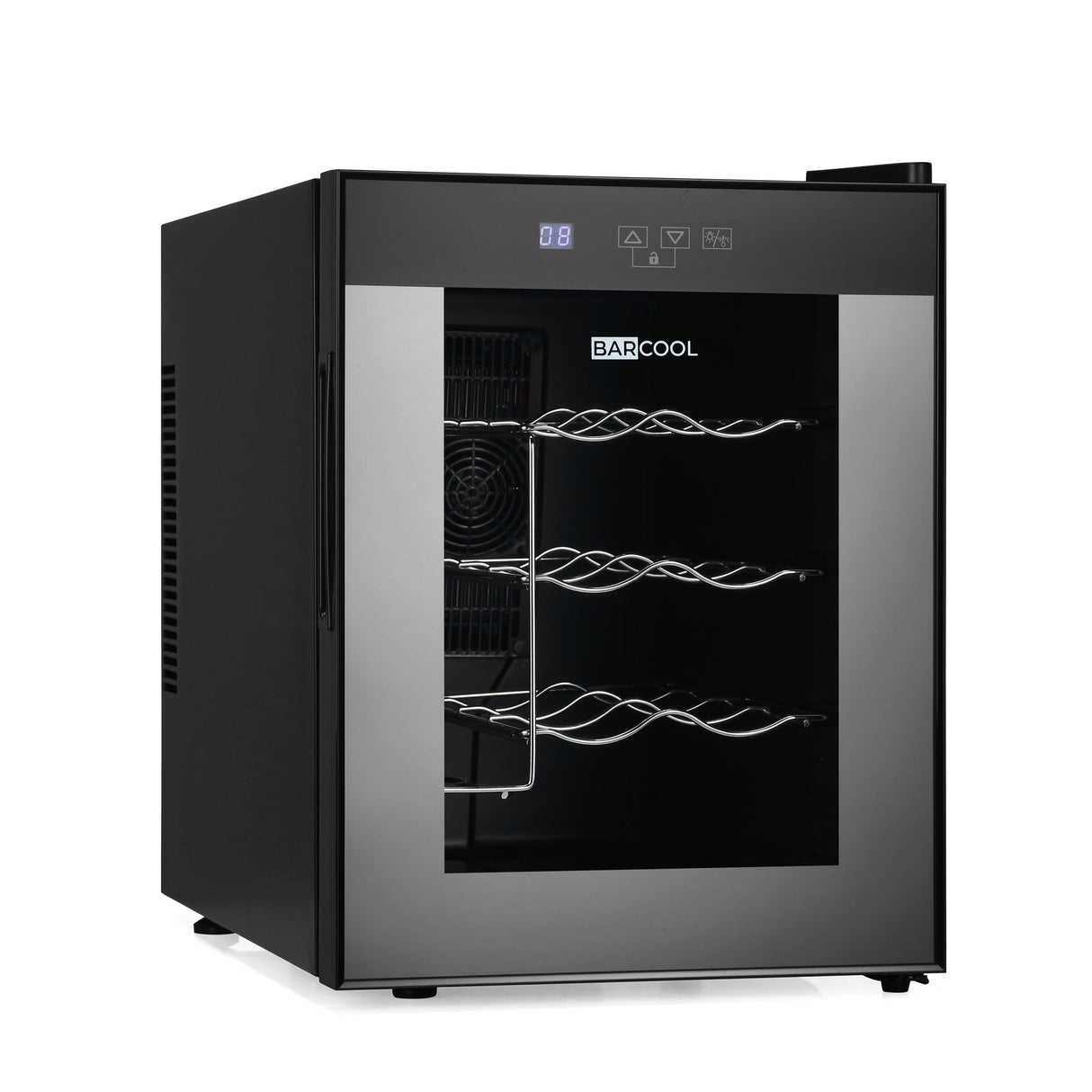 Barcool Vino12 LED Wine Cooler Compact Countertop Drinks Display Fridge 12 Bottle Capacity