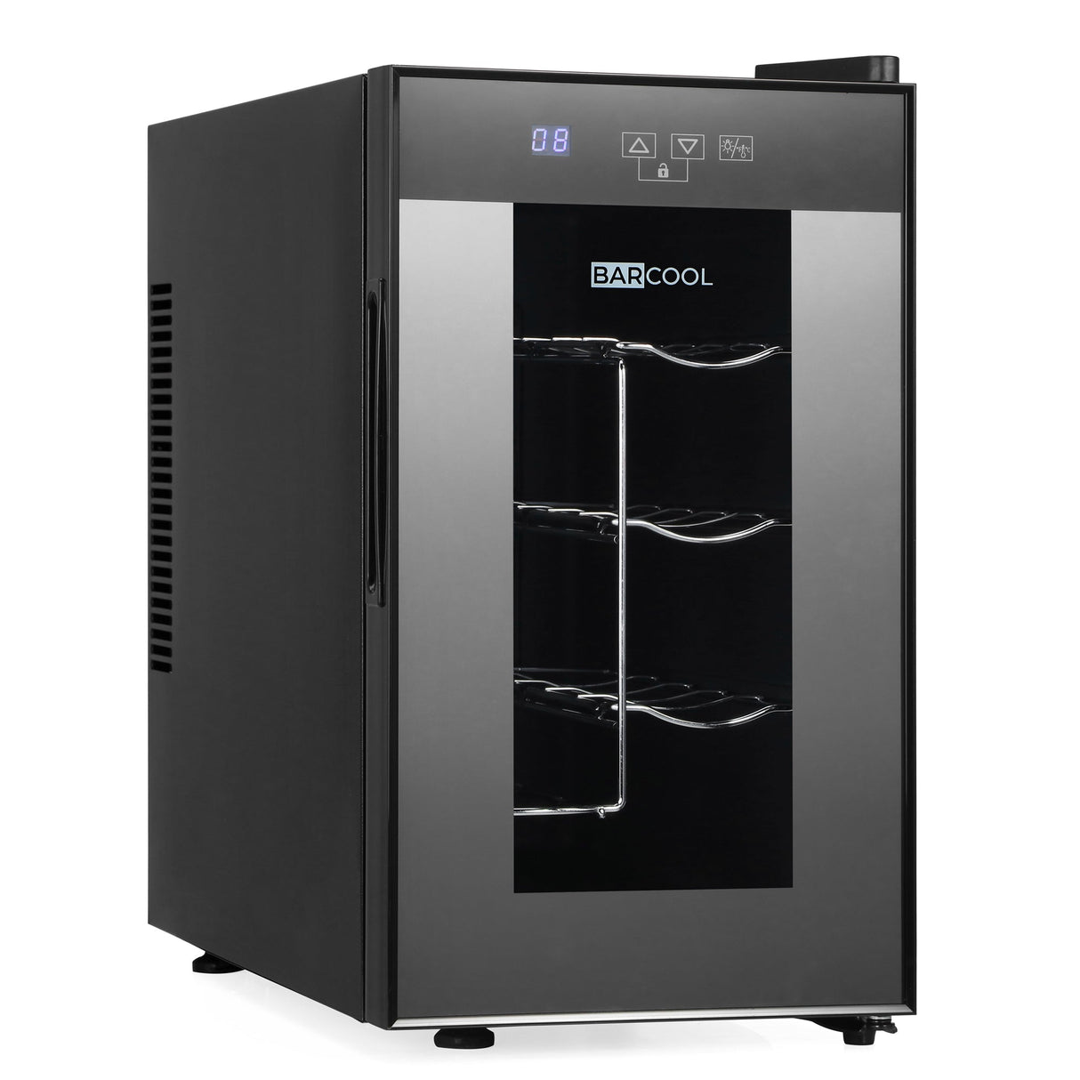 Barcool Vino8 LED Wine Cooler Countertop Drinks Display Fridge 8 Bottle Capacity