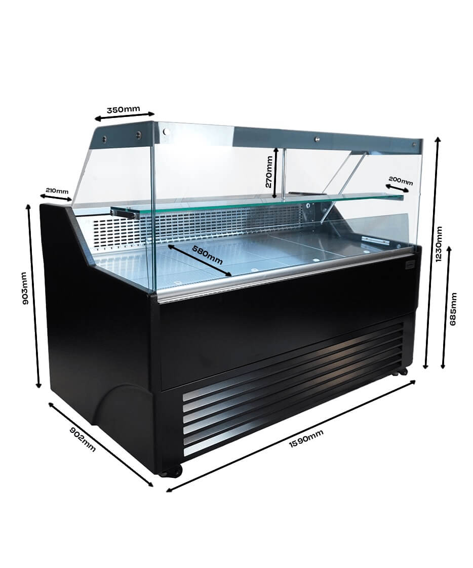 Combisteel Wesley Refrigerated Serve Over 2590mm Wide *Transport On Request* | 7090.0100 Standard Serve Over Counters Combisteel