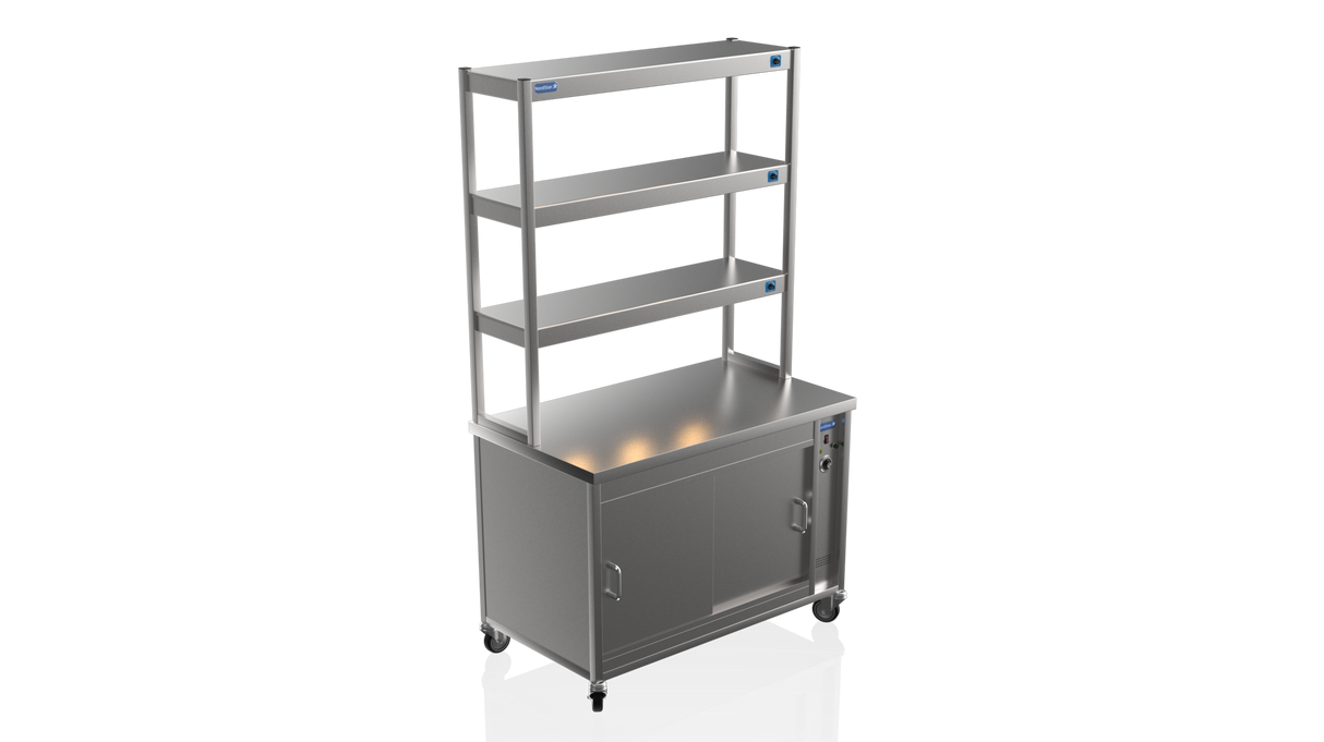 Nordstar Hot Cupboard With Heated Triple Tier Gantry Chef Pass 1200mm | TTC1200 Hot Cupboards Nordstar