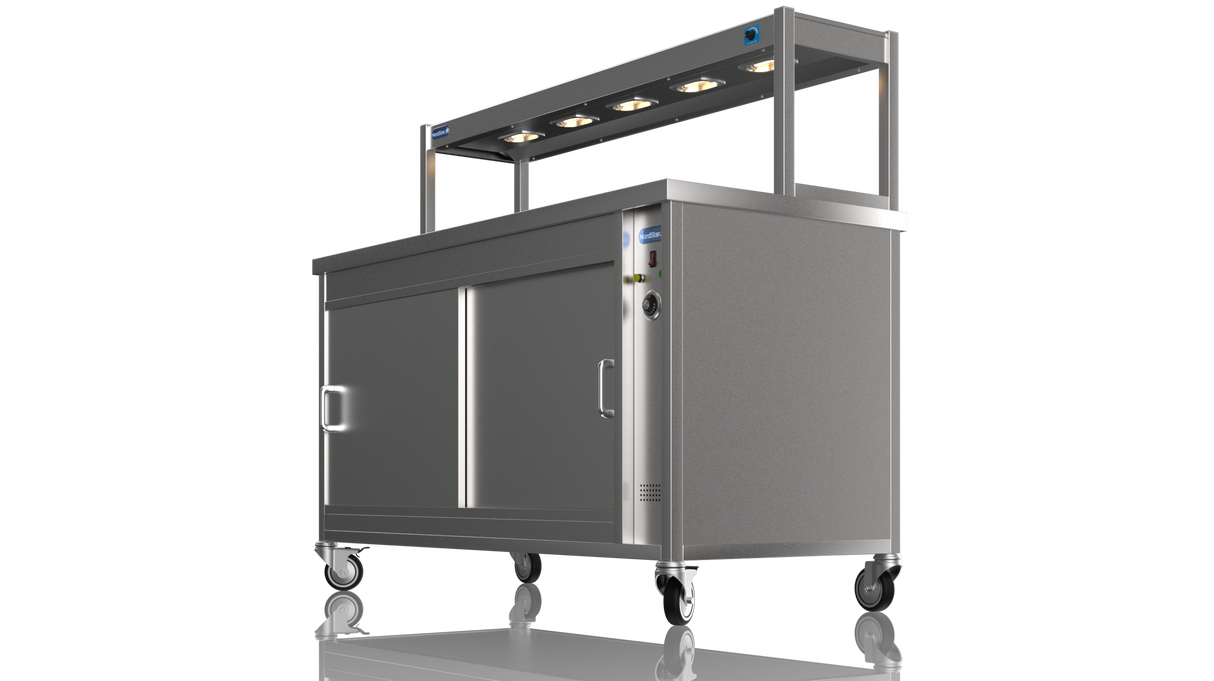 Nordstar Hot Cupboard With Heated Single Tier Gantry Chef Pass 1500mm | STC1500 Hot Cupboards Nordstar