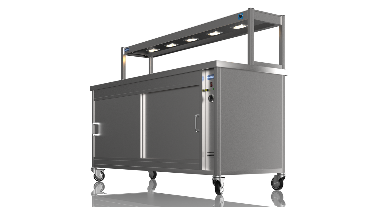 Nordstar Hot Cupboard With Heated Single Tier Gantry Chef Pass 1800mm | STC1800 Hot Cupboards Nordstar