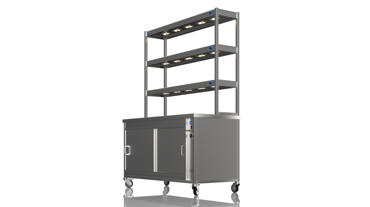 Nordstar Hot Cupboard With Heated Triple Tier Gantry Chef Pass 1500mm | TTC1500 Hot Cupboards Nordstar