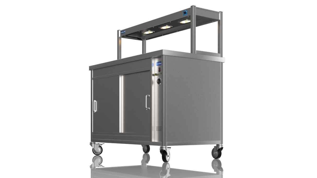 Nordstar Hot Cupboard With Heated Single Tier Gantry Chef Pass 1200mm | STC1200 Hot Cupboards Nordstar