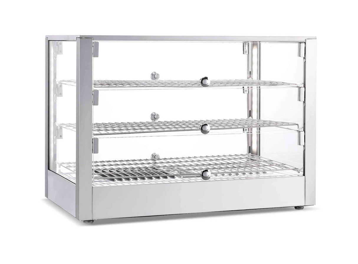 Empire Heated Countertop Food Display Pie Deli Cabinet 3 Shelf 115 Litre - EMP-115-C Pie Display Cabinets Empire