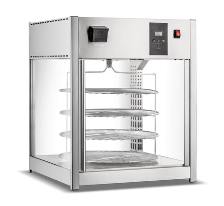 Empire Heated Pizza Warmer Display Case 4 x 18 Inch 158 Litre - EMP-158-C Pie Display Cabinets Empire