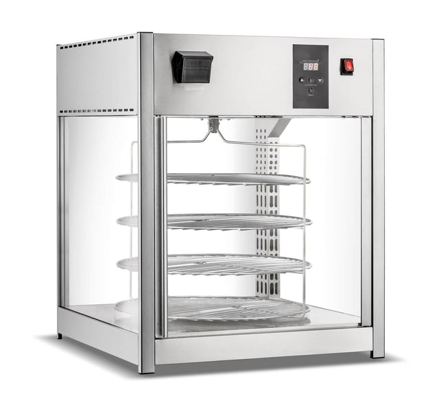 Empire Heated Pizza Warmer Display Case 4 x 18 Inch 158 Litre - EMP-158-C Pie Display Cabinets Empire