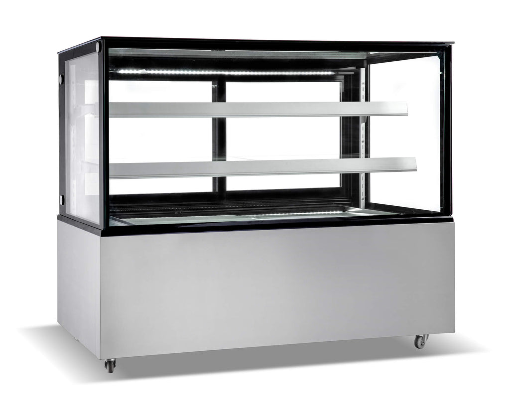 Empire Chilled Deli Patisserie Flat Glass Display Fridge 400 Litre - EMP-370-C Refrigerated Floor Standing Display Empire