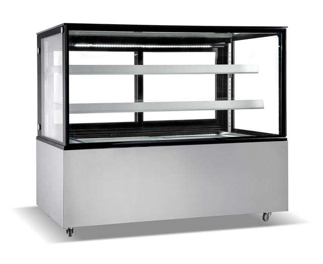 Empire Chilled Deli Patisserie Flat Glass Display Fridge 400 Litre - EMP-370-C Refrigerated Floor Standing Display Empire