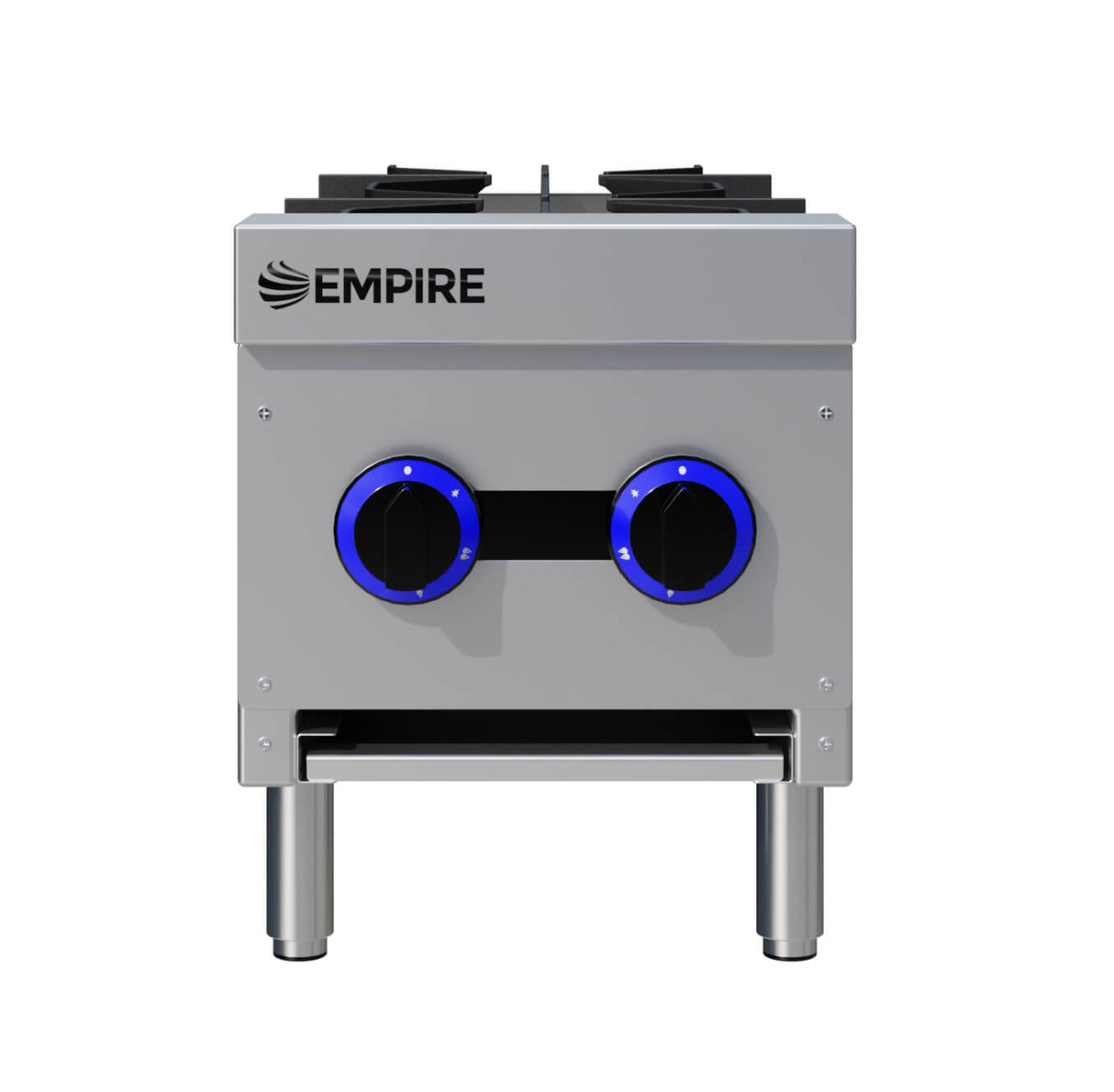 Empire 2-Burner Commercial Gas Boiling Hob – Countertop Cooker Natural Gas & LPG | EMP-XRB-2-OZ-M Commercial Boiling Tops & Gas Hobs Empire