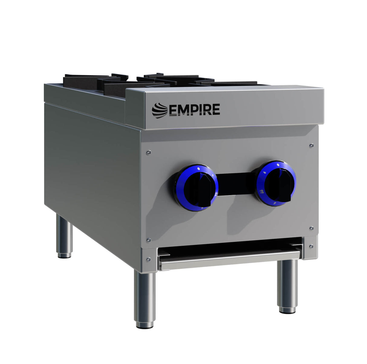 Empire 2-Burner Commercial Gas Boiling Hob – Countertop Cooker Natural Gas & LPG | EMP-XRB-2-OZ-M Commercial Boiling Tops & Gas Hobs Empire