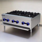 Empire 6 Burner Gas Cooking Boiling Hob Top - EMP-XRB-6-OZ-M Commercial Boiling Tops & Gas Hobs Empire   